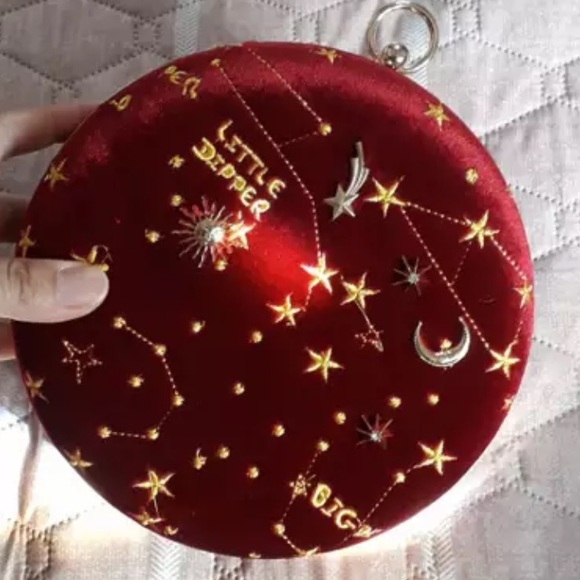 Constellation Sky Velvet Crossbody Purse - Picture 6 of 8